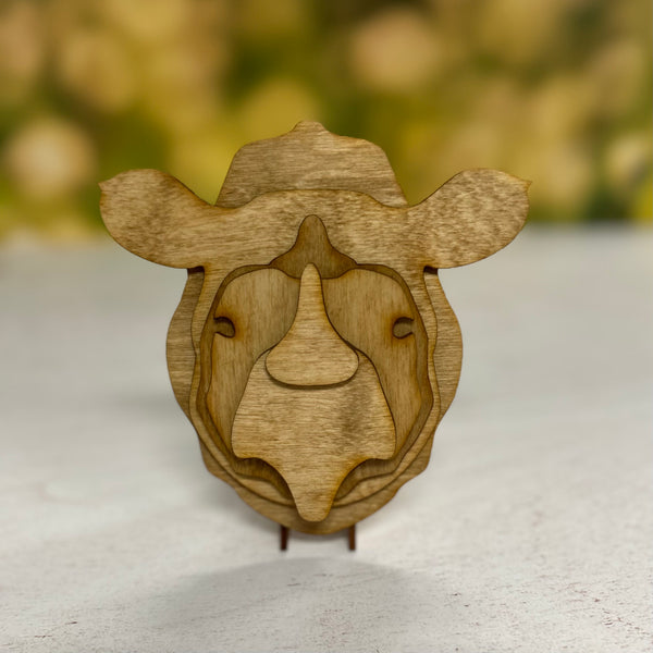 Sumatran Rhino Shelf Bust