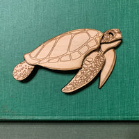 Sea Turtle Bust Ornament
