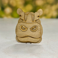 Hippo Shelf Bust
