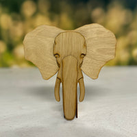 African Elephant Shelf Bust