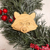 Raccoon Bust Ornament