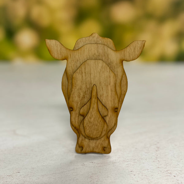 White Rhino Shelf Bust