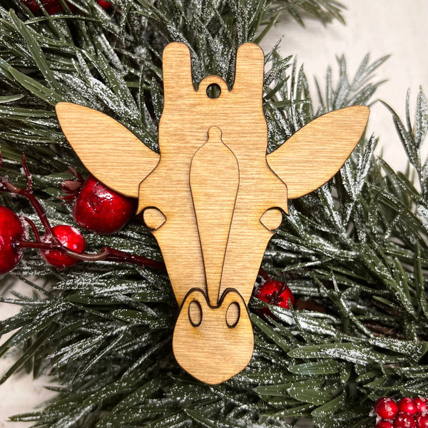 Giraffe Bust Ornament