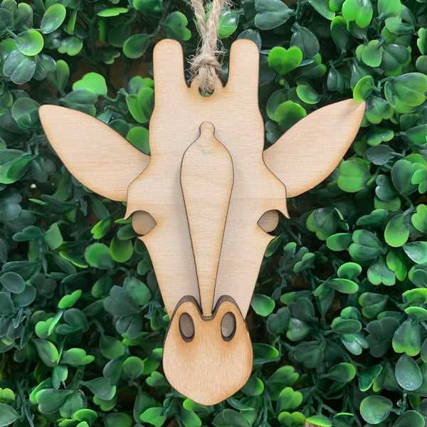 Giraffe Bust Ornament