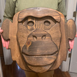 LARGE Chimpanzee Bust