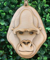 Gorilla Bust Ornament