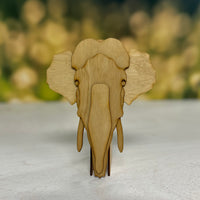 Asian Elephant Shelf Bust