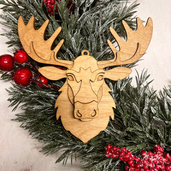 Reindeer Bust Ornament