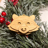 Raccoon Bust Ornament