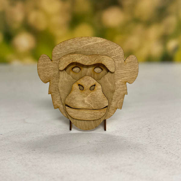 Chimpanzee Shelf Bust