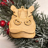Hippo Bust Ornament
