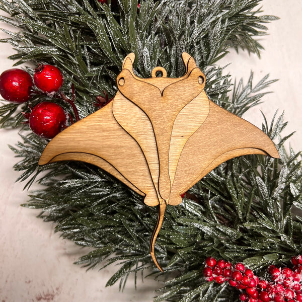 Manta Ray Bust Ornament