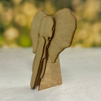 African Elephant Shelf Bust
