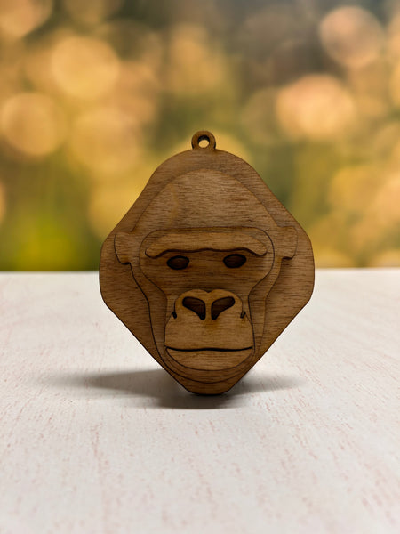 Female Gorilla Bust Ornament