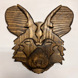 African Painted Dog Bust