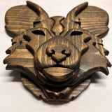 African Painted Dog Bust