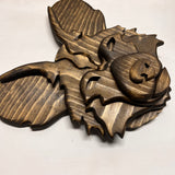 African Painted Dog Bust