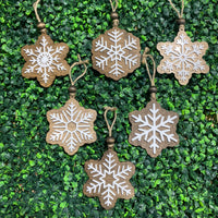 Wooden Snowflake Ornament