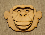 Chimpanzee Bust Ornament