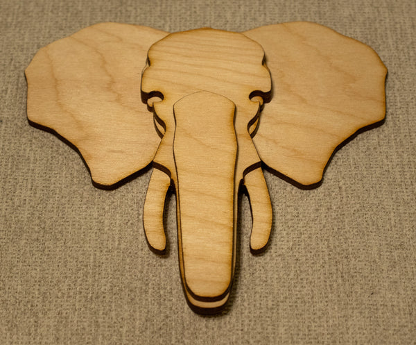 African Elephant Bust Ornament