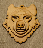 Wolf Bust Ornament