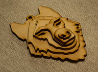 Wolf Bust Ornament