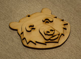 Grizzly Bear Bust Ornament