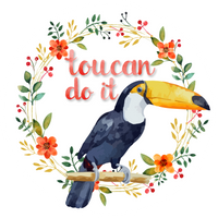 "Toucan Do It" Sticker