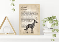 Okapi Definition Poster