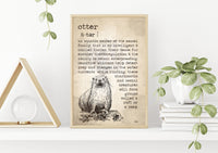 Otter Definition Poster