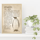 Penguin Definition Poster