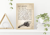 Red Panda Definition Poster